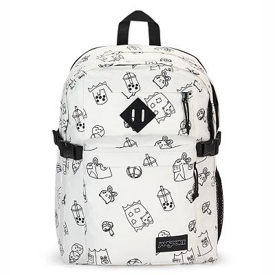 JanSport Main Campus Laptop Rugzak Wit | NL_JS403