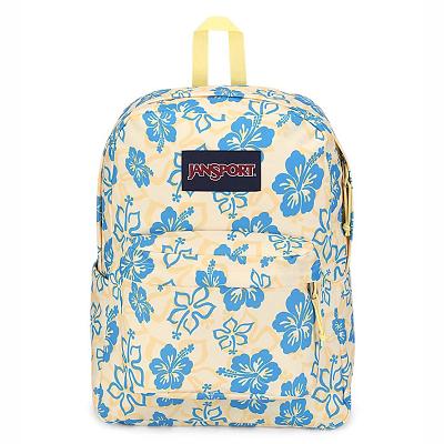 JanSport SuperBreak® Schooltas Geel Blauw | NL_JS130