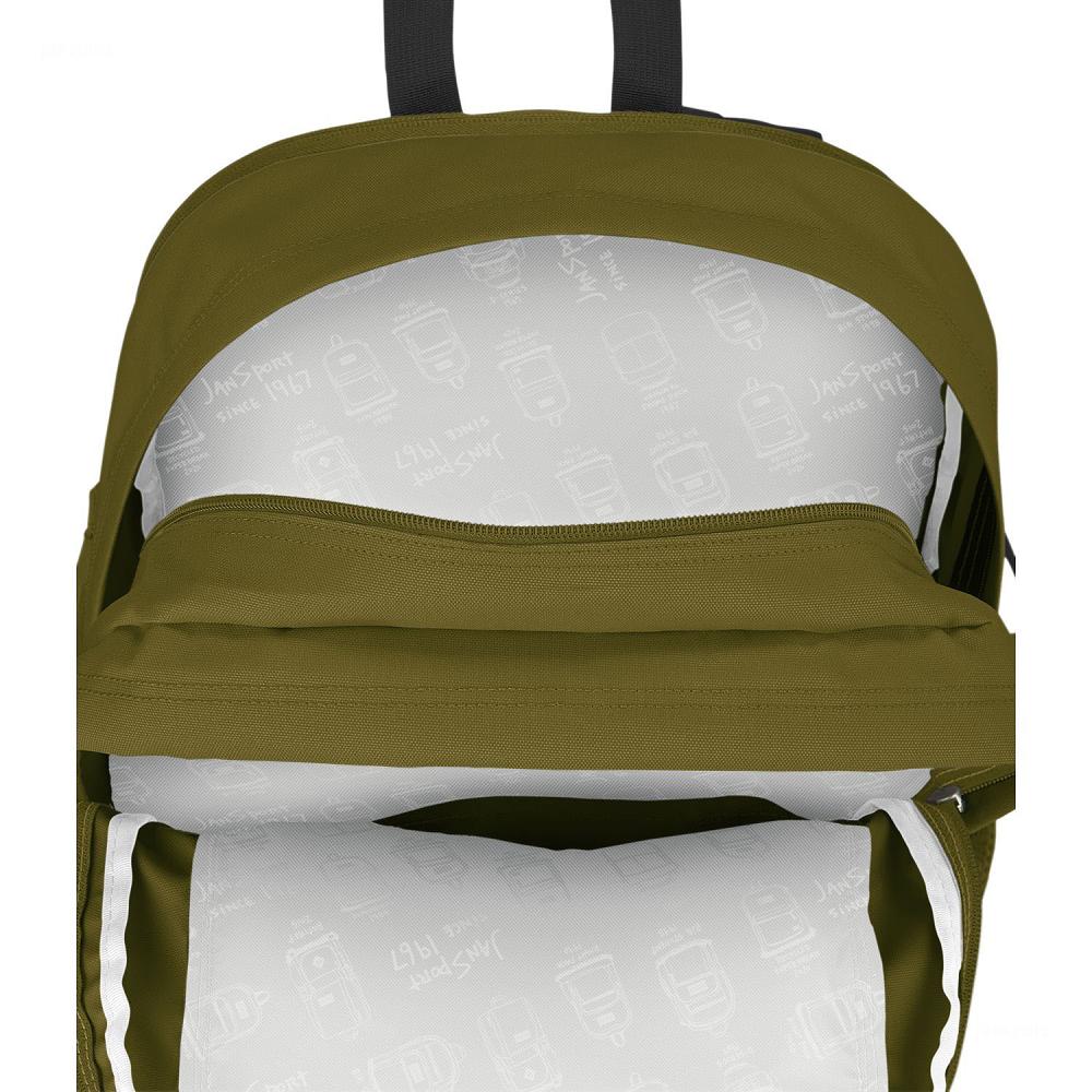 JanSport Main Campus Laptop Rugzak Olijfgroen | NL_JS085