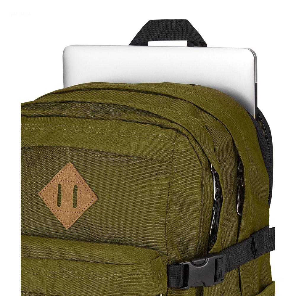 JanSport Main Campus Laptop Rugzak Olijfgroen | NL_JS085