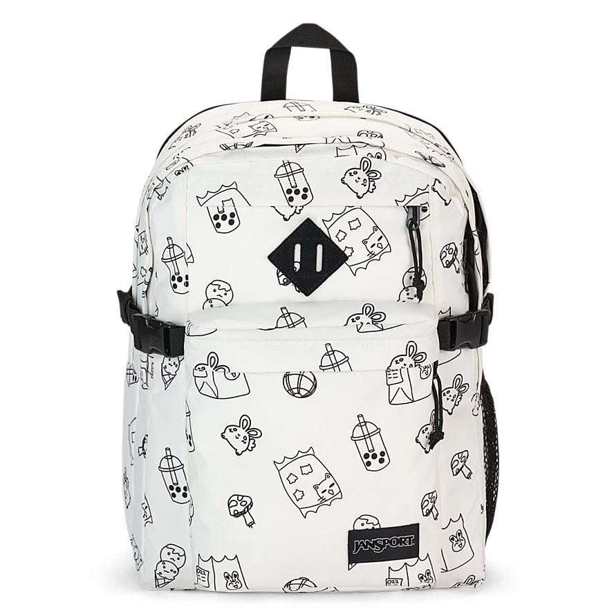 JanSport Main Campus Laptop Rugzak Wit | NL_JS403