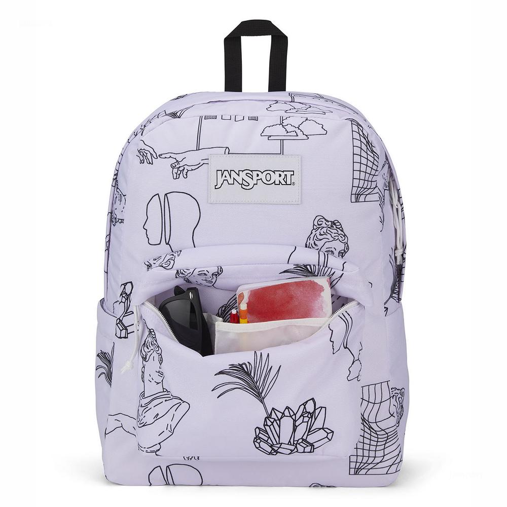 JanSport SuperBreak® Schooltas Wit | NL_JS489